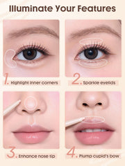 Two flattering shades from SHEGLAM Lumi-Eye Aegyo-Sal Pen for natural glow