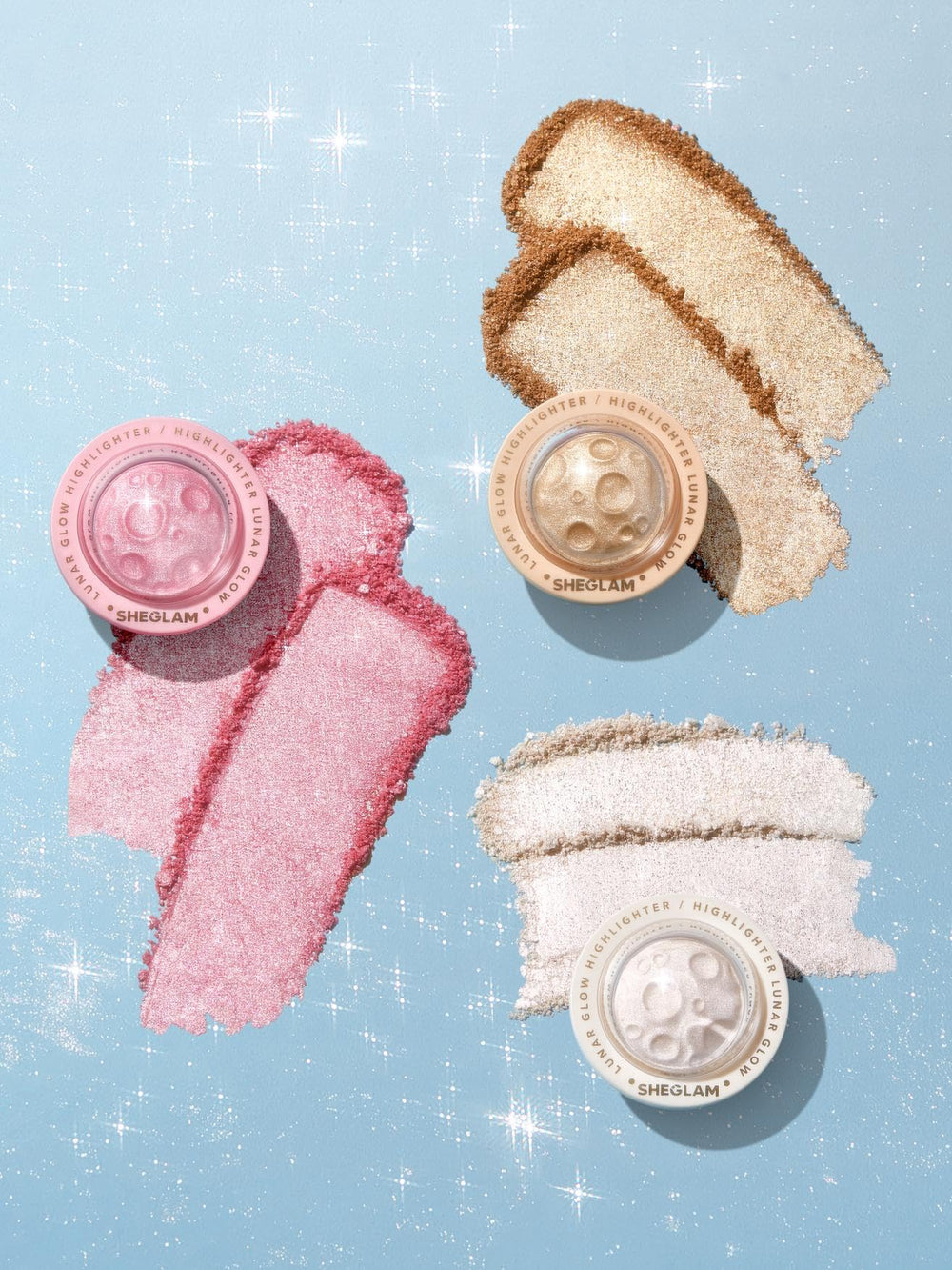 SHEGLAM Lunar Glow Highlighter adds glow to shoulders and collarbone.