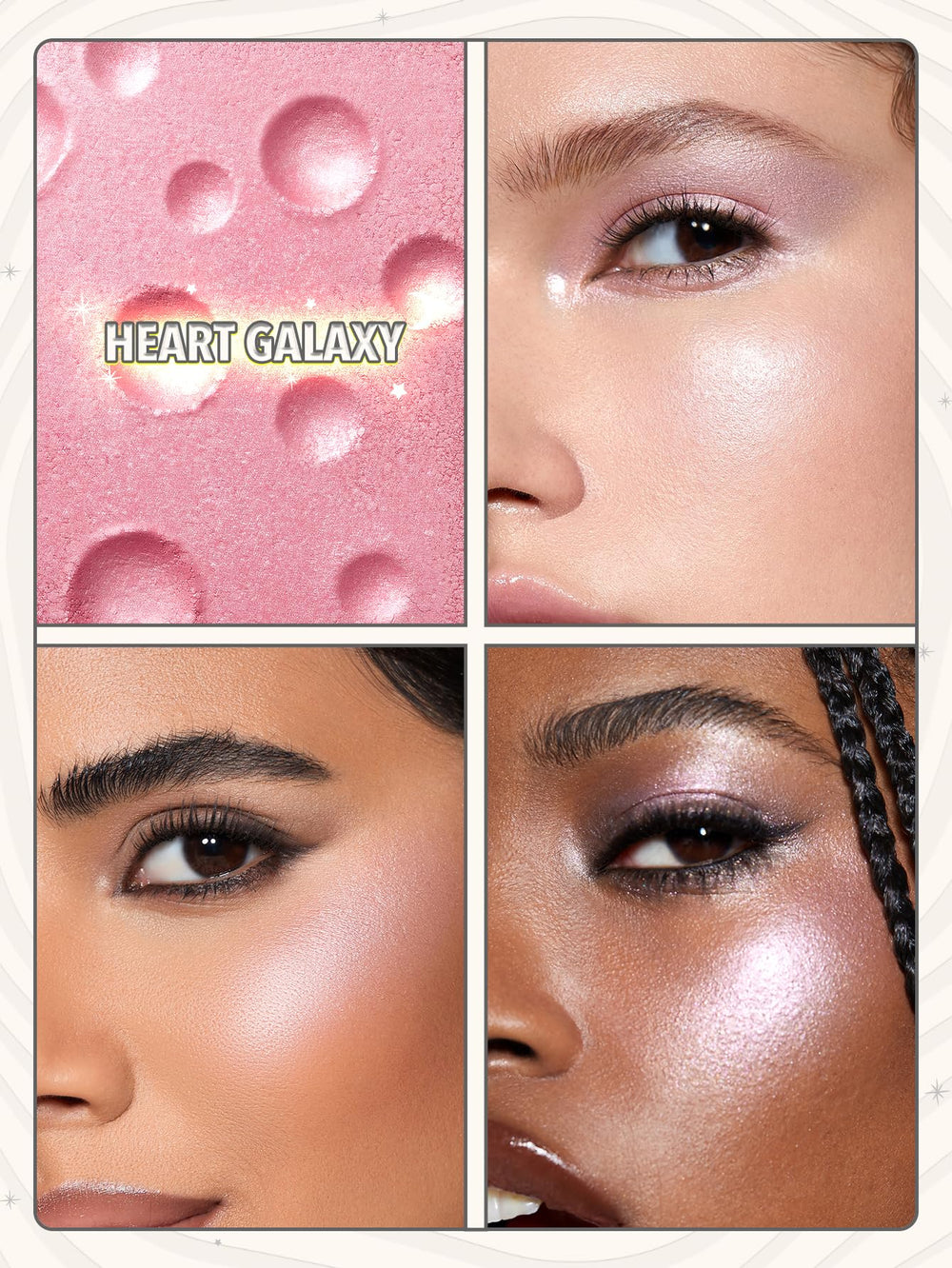 SHEGLAM Lunar Glow Highlighter easy finger application for a quick glow.