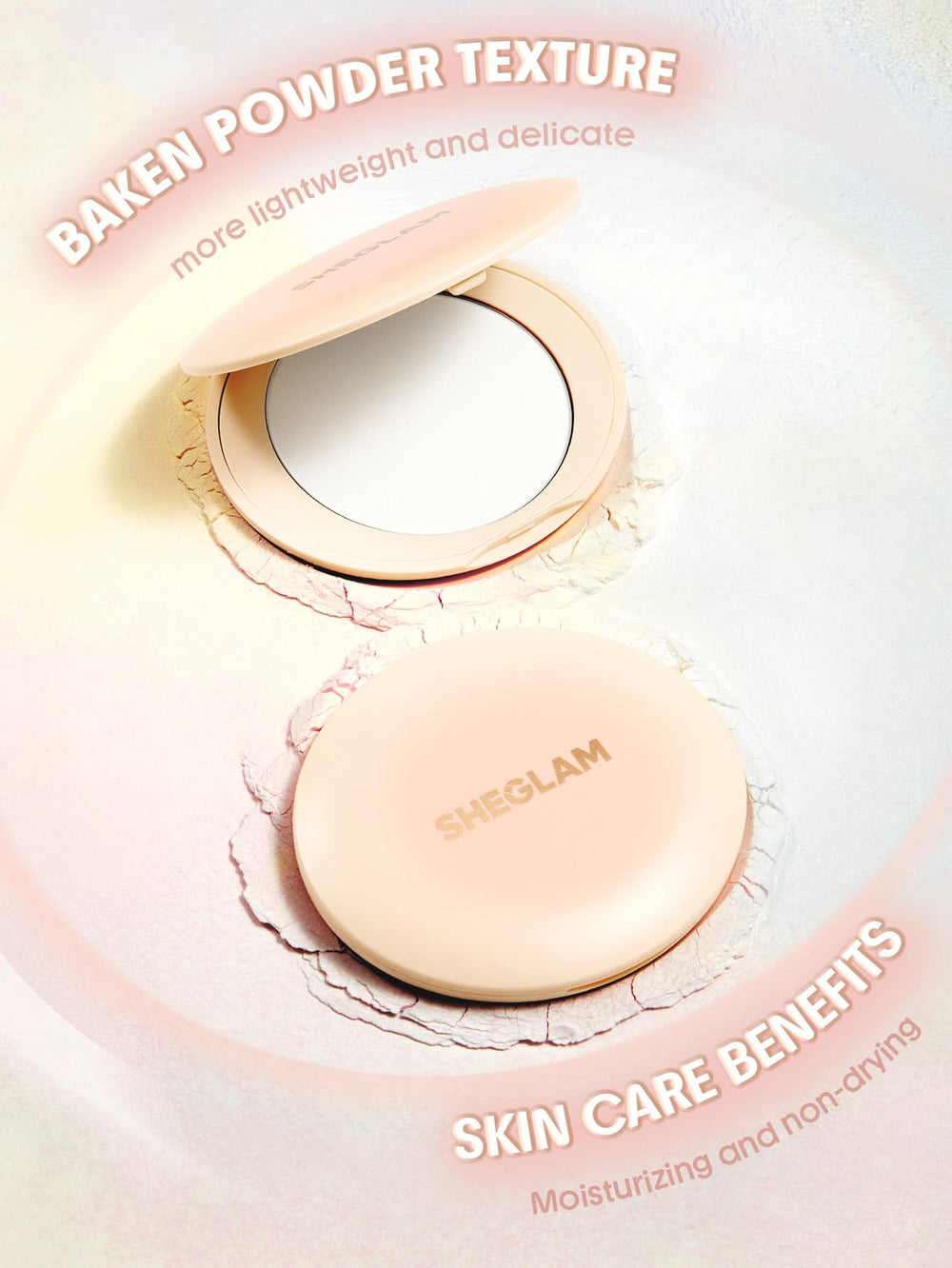 SHEGLAM Magic Veil alabaster shade swatch demonstrates natural coverage