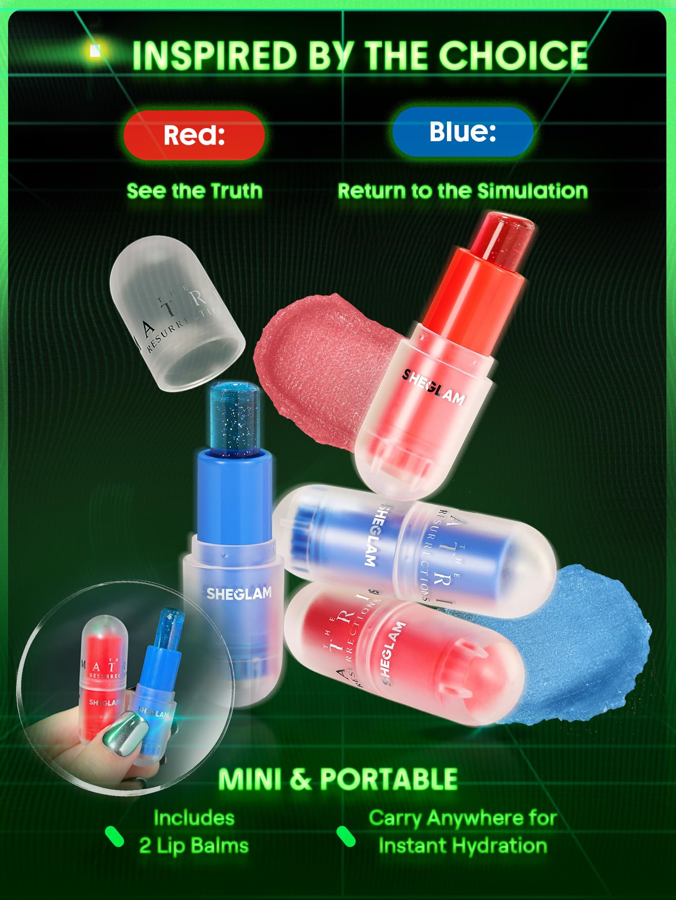 SHEGLAM Matrix Collection makeup kit contains a complete set for a full face