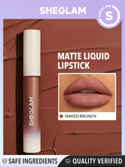 SHEGLAM Matte Allure closeup reveals velvety, buildable texture