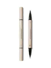 SHEGLAM Multi-Tasker Eyeliner Pen close-up, silky glide for precise lines.
