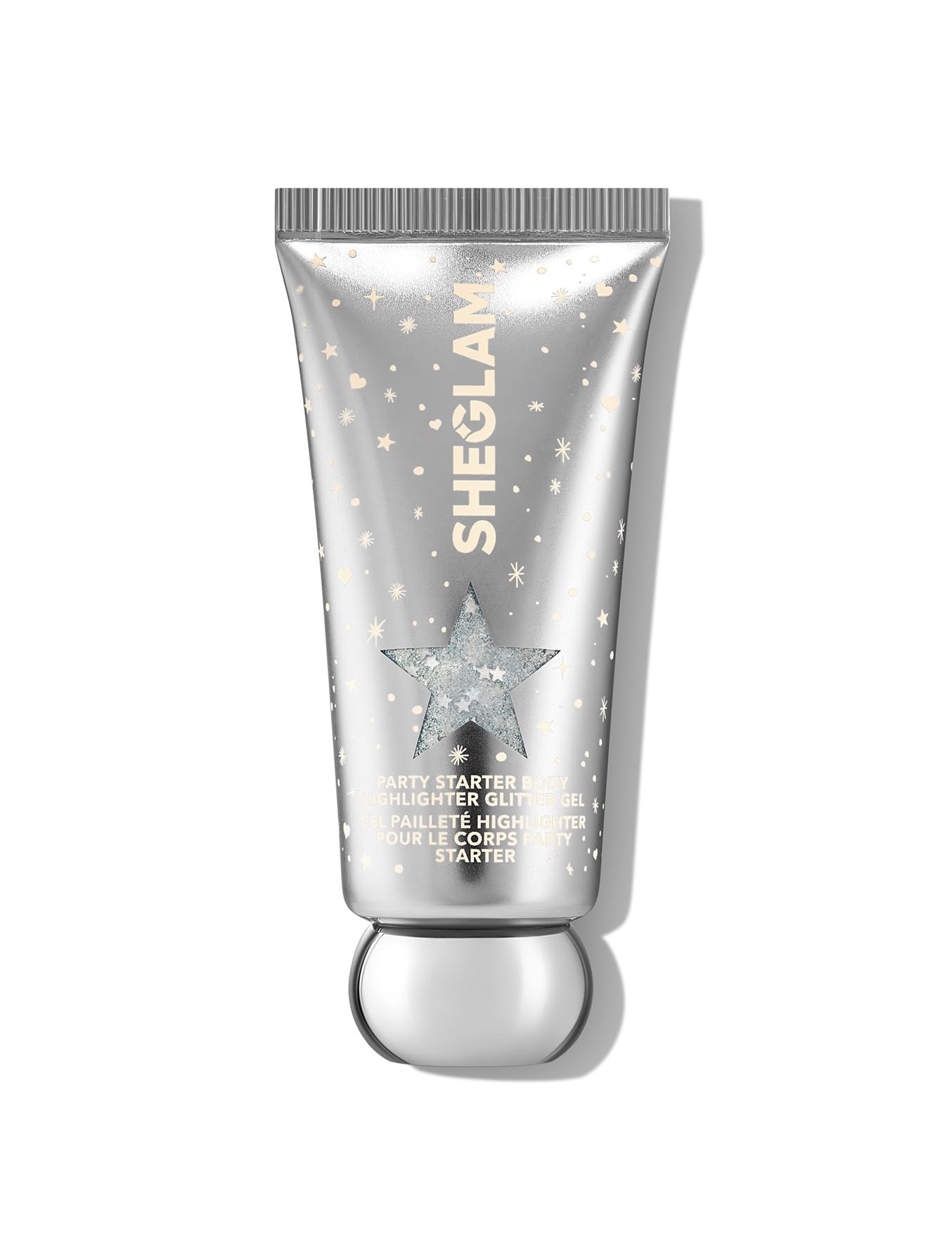 SHEGLAM Party Starter Body Highlighter Ice Breaker bottle glows beautifully.