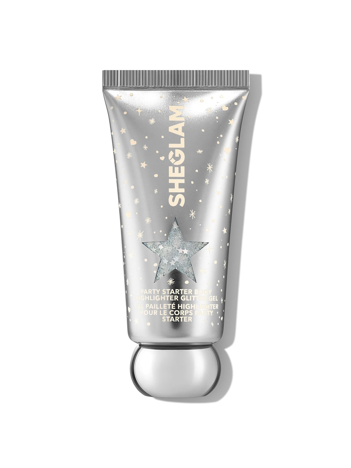 SHEGLAM Party Starter Body Highlighter Ice Breaker bottle glows beautifully.