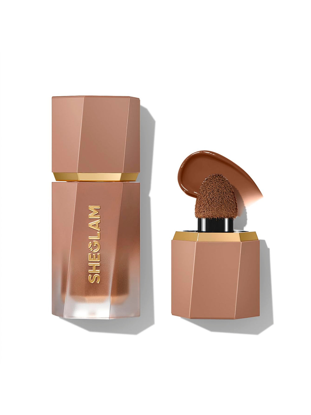 SHEGLAM Sun Beam Matte Liquid Bronzer Mud Pie bottle for portable bronze glow