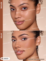 SHEGLAM Sun Beam Umber bronzer built-in sponge tip for precise application.