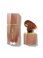 SHEGLAM Sun Beam Shimmer Earthy Sepia bottle delivers a natural glow with easy, precise application
