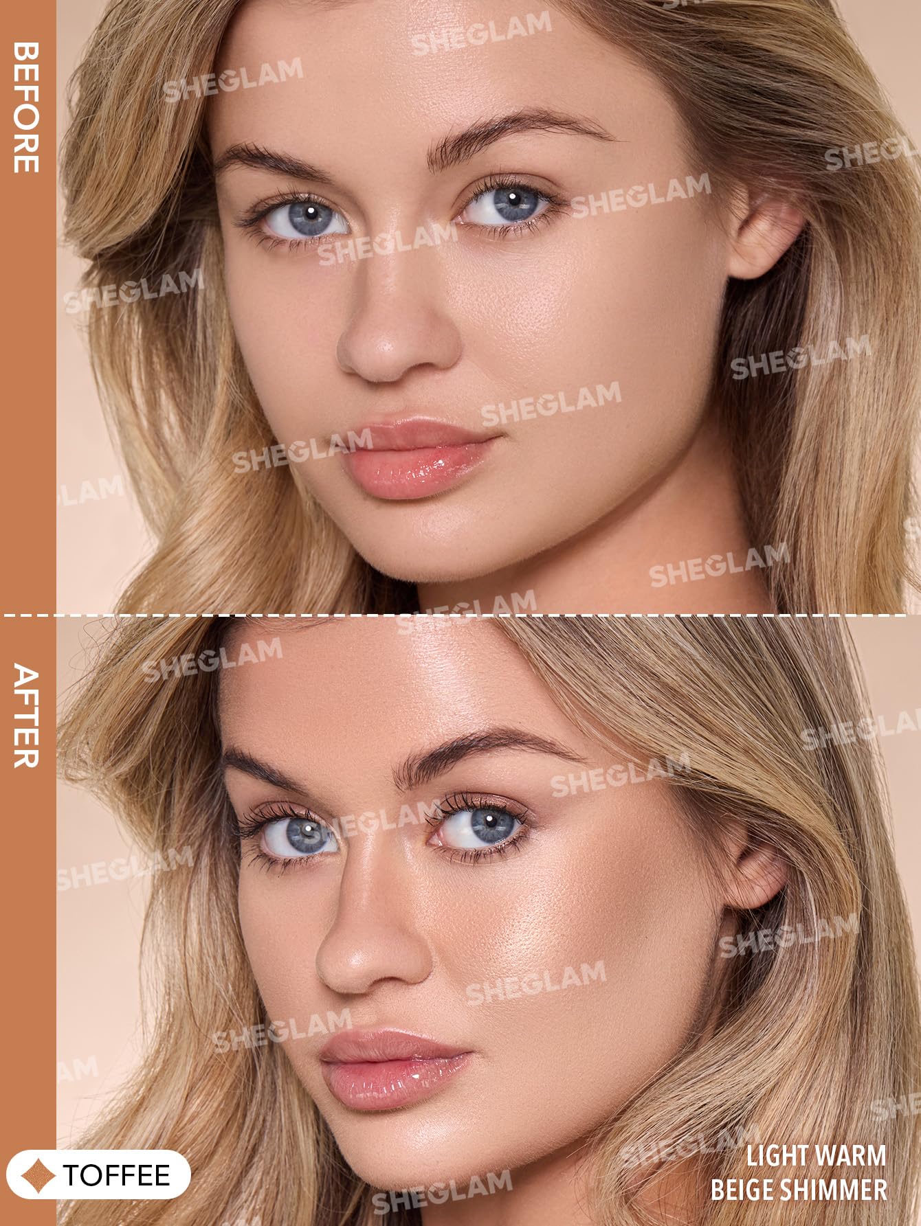 SHEGLAM Sun Beam Toffee built-in sponge tip enables precise application