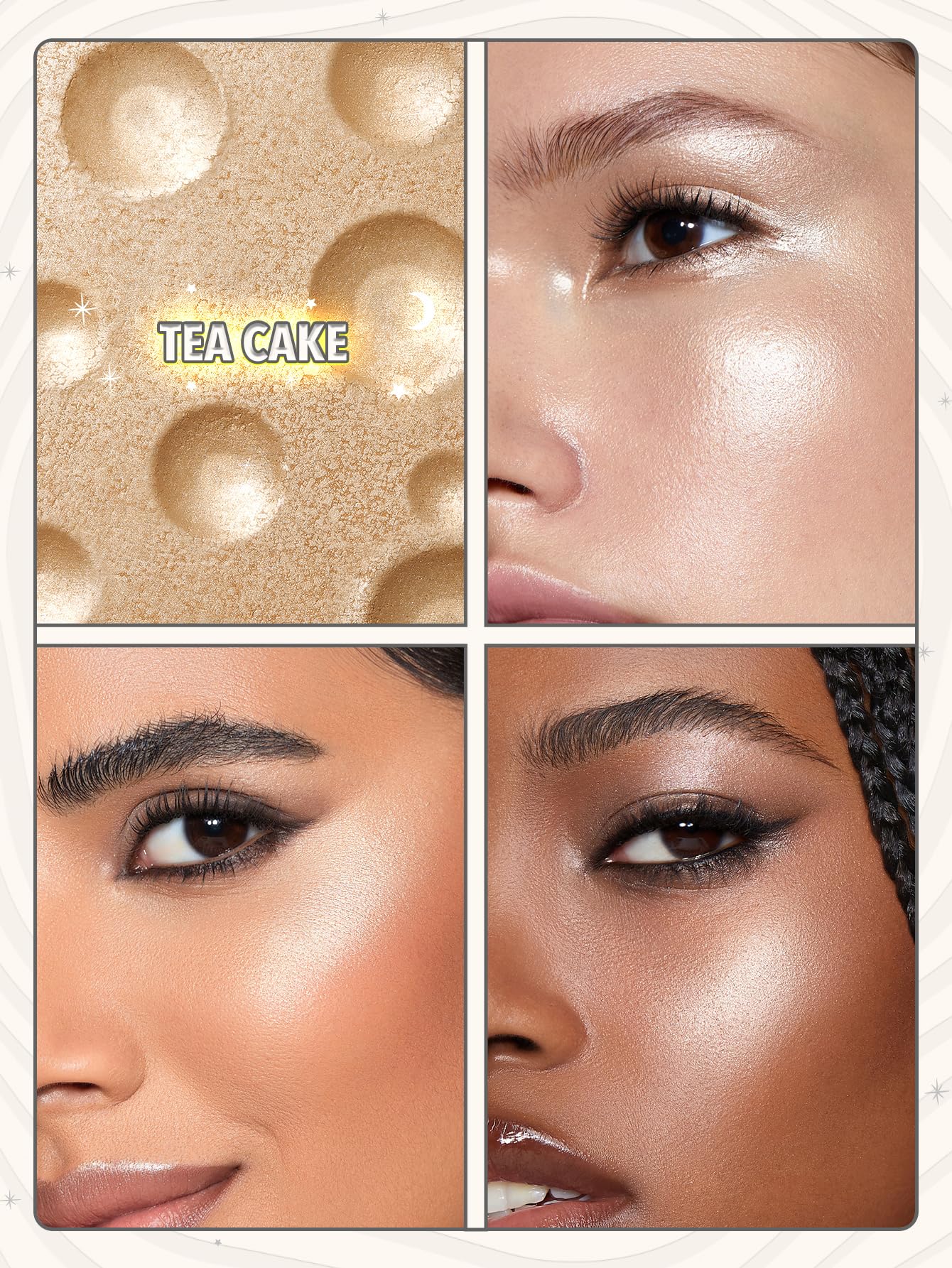 SHEGLAM Tea Cake silky cream texture for easy blending and smooth application.