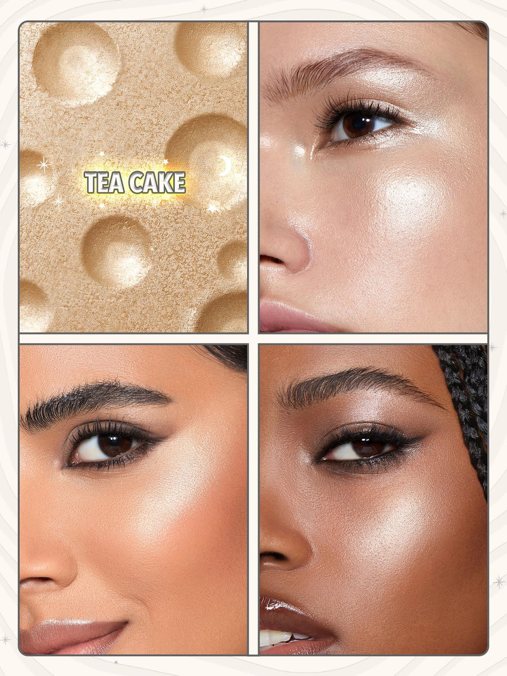 SHEGLAM Tea Cake silky cream texture for easy blending and smooth application.