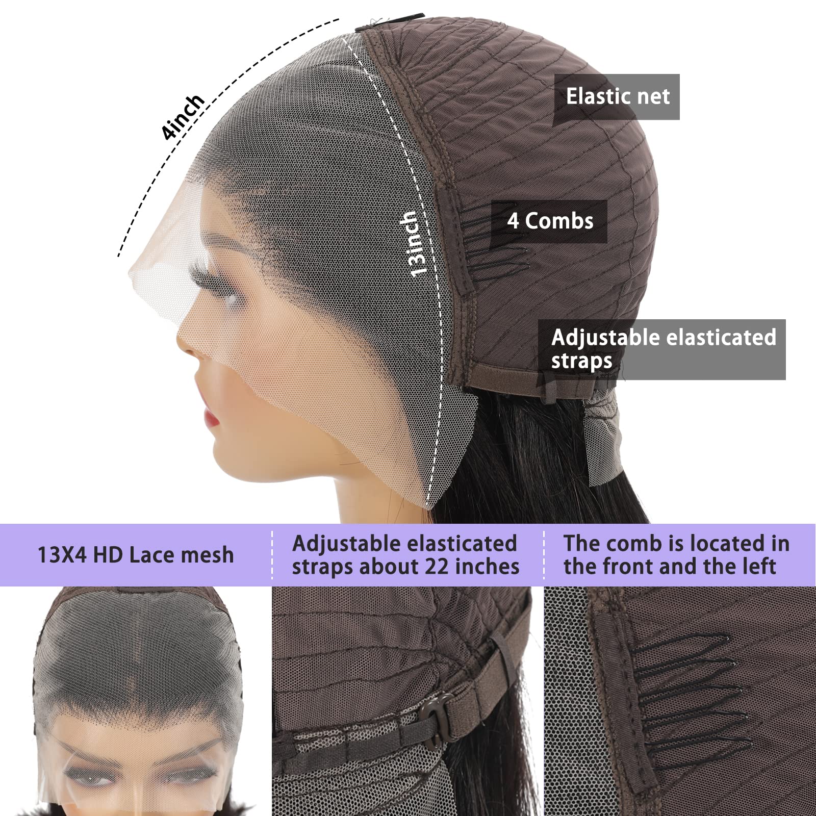 Shesbeauty Natural color Brazilian virgin hair, versatile for many styles.