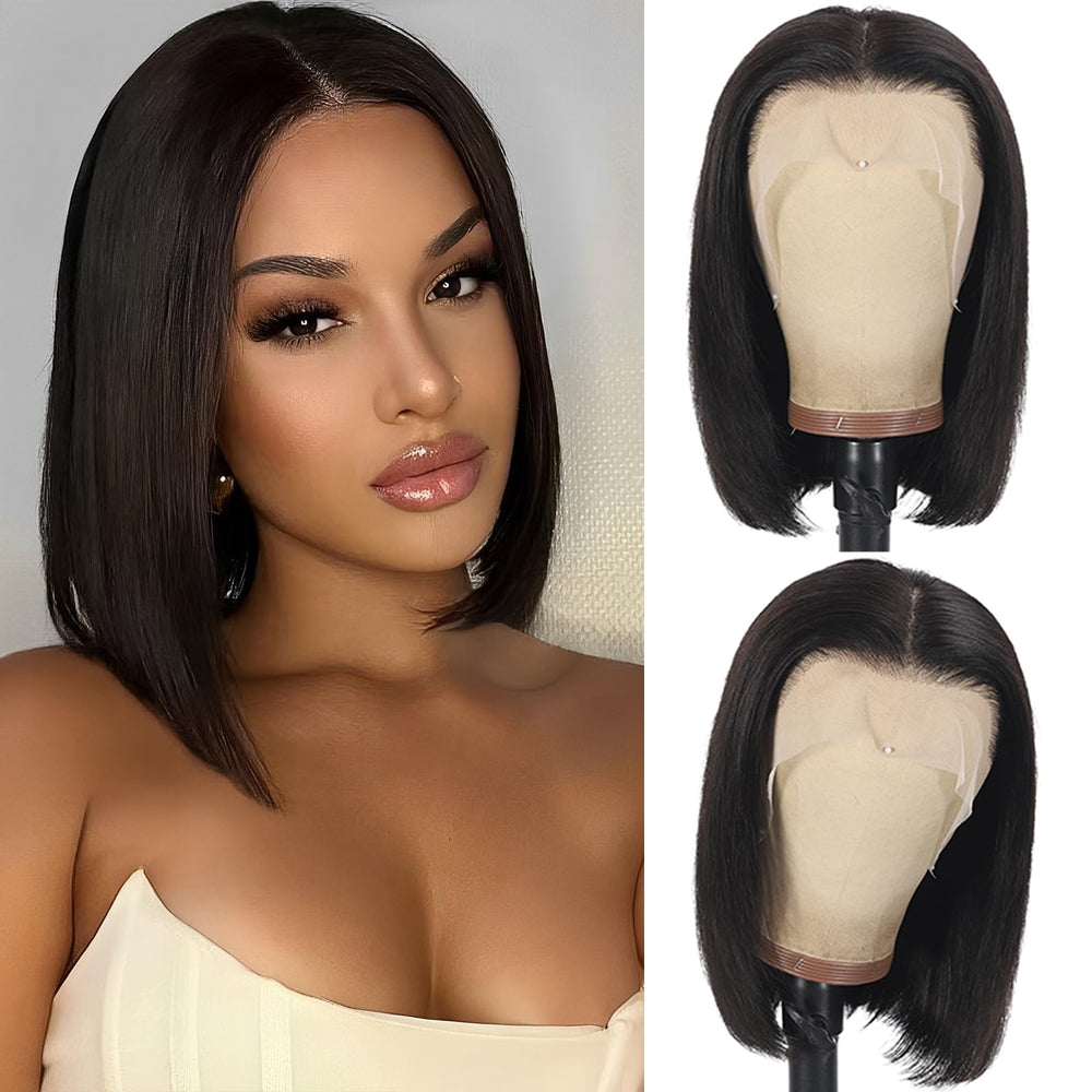 Shesbeauty Wedding or party ready bob wig, elegant and confident.