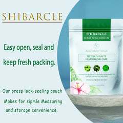 Shibarcle Sitz Bath epsom salts close-up emphasizing mineral soak