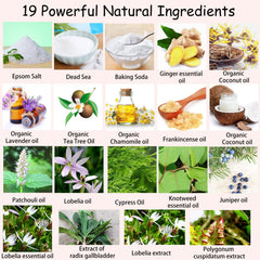 Shibarcle Sitz Bath ingredients illustration highlights natural components
