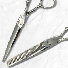 Shihan Shears 5.5-inch cutting scissors with ergonomic grip for comfortable all-day use.