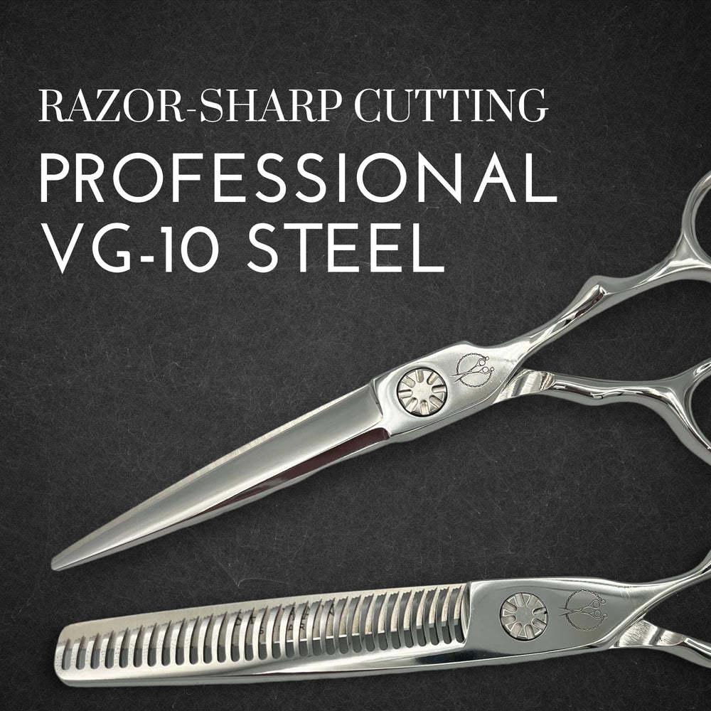 Shihan Shears leather case included protects tools and travels easily.