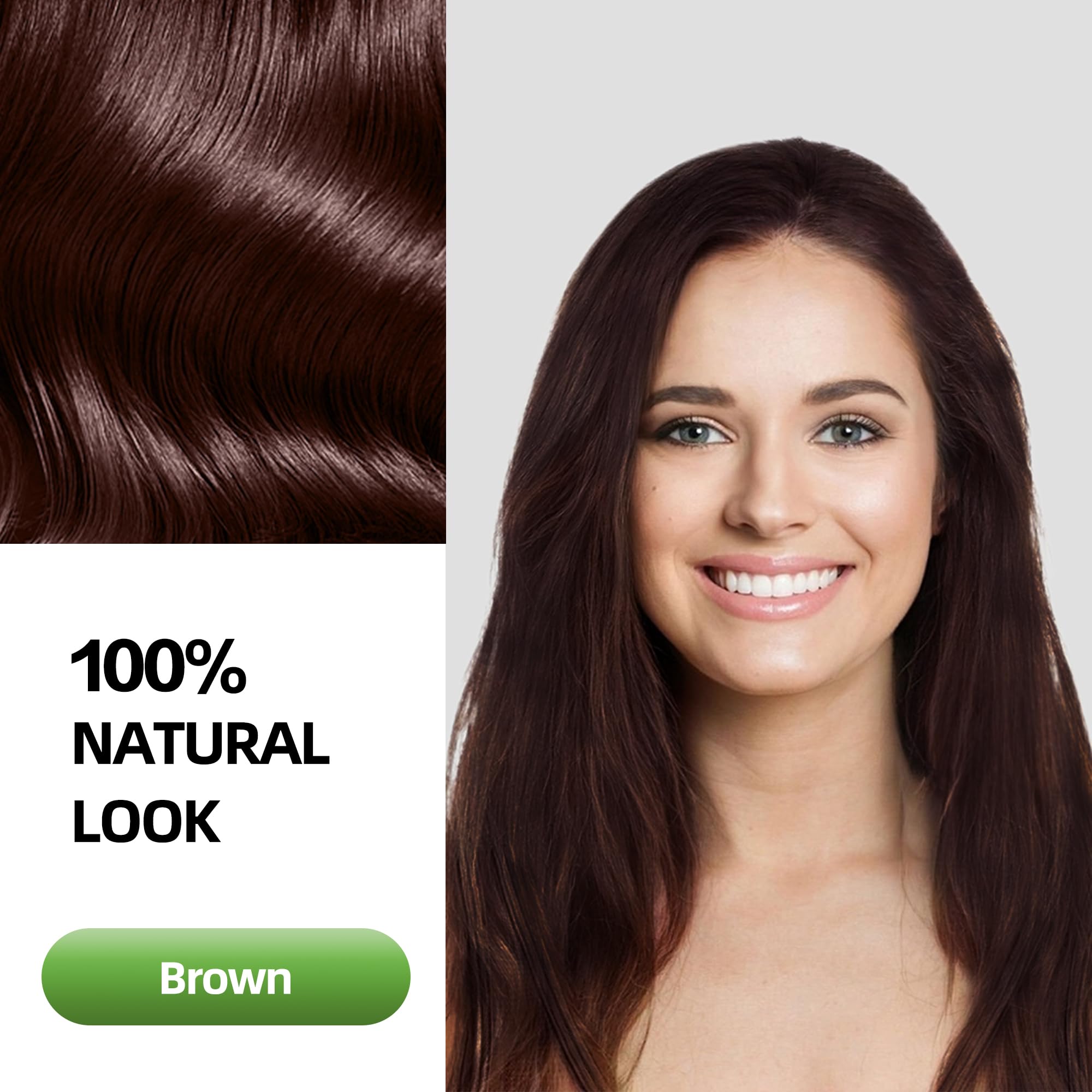 SHIHUANUO Coffee Hair Dye Shampoo bottle back highlights herbal ingredients and usage