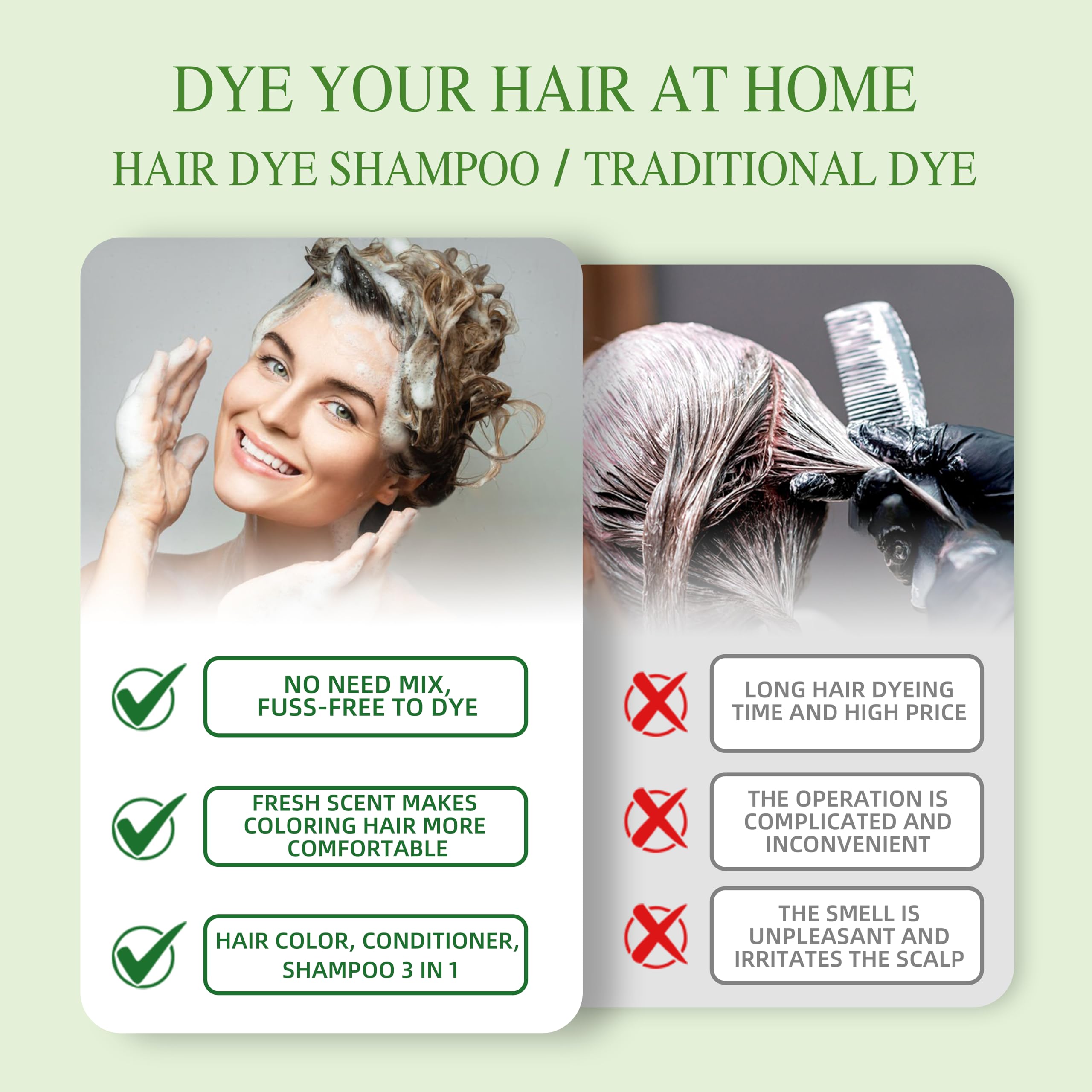 SHIHUANUO dyed hair after shows lasting color and shine.