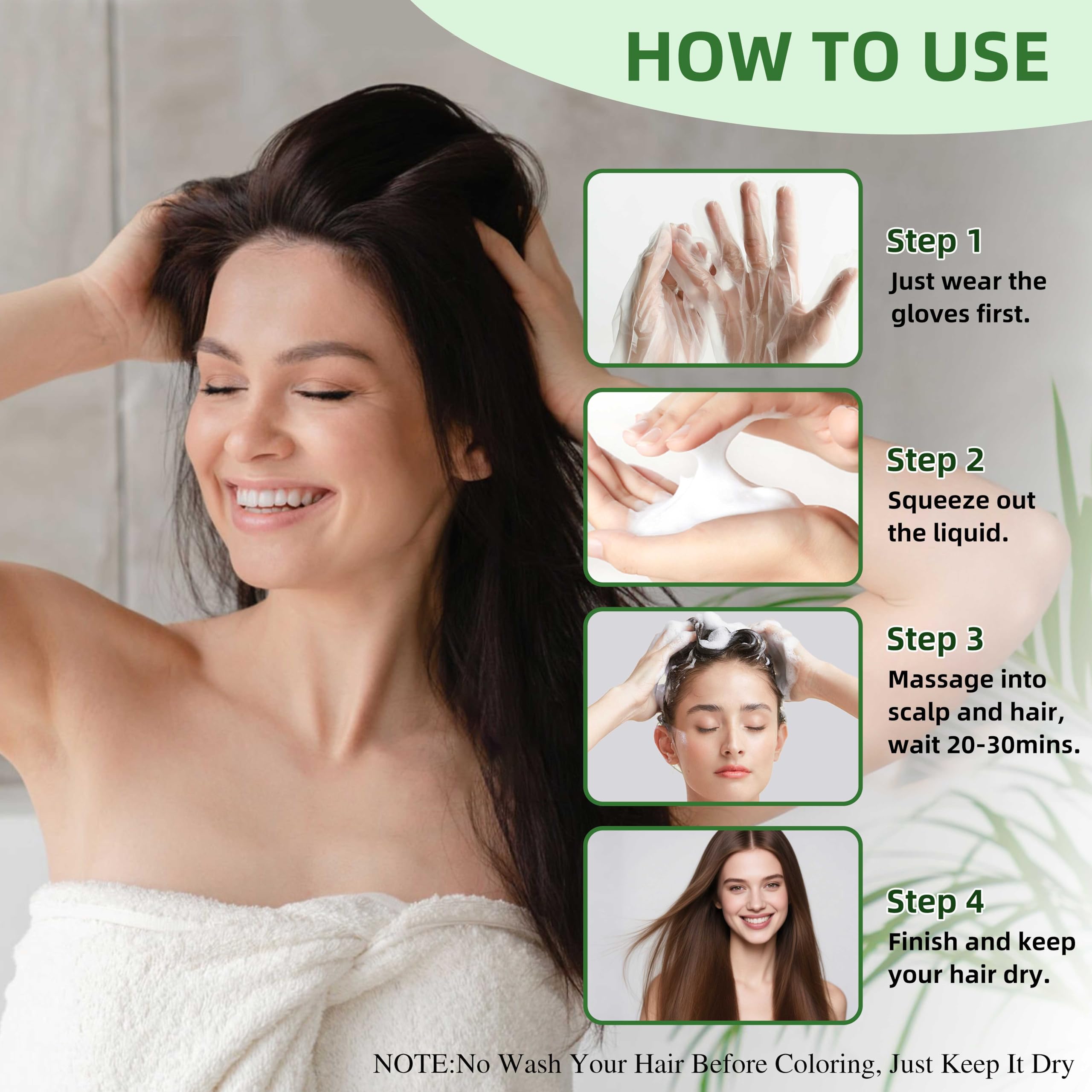 SHIHUANUO easy home use image conveys quick coloring routine