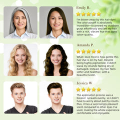 SHIHUANUO 3-in-1 use demonstrates cleansing, coloring, conditioning