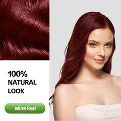SHIHUANUO wine-red hair dye shampoo gloves ready for protective application
