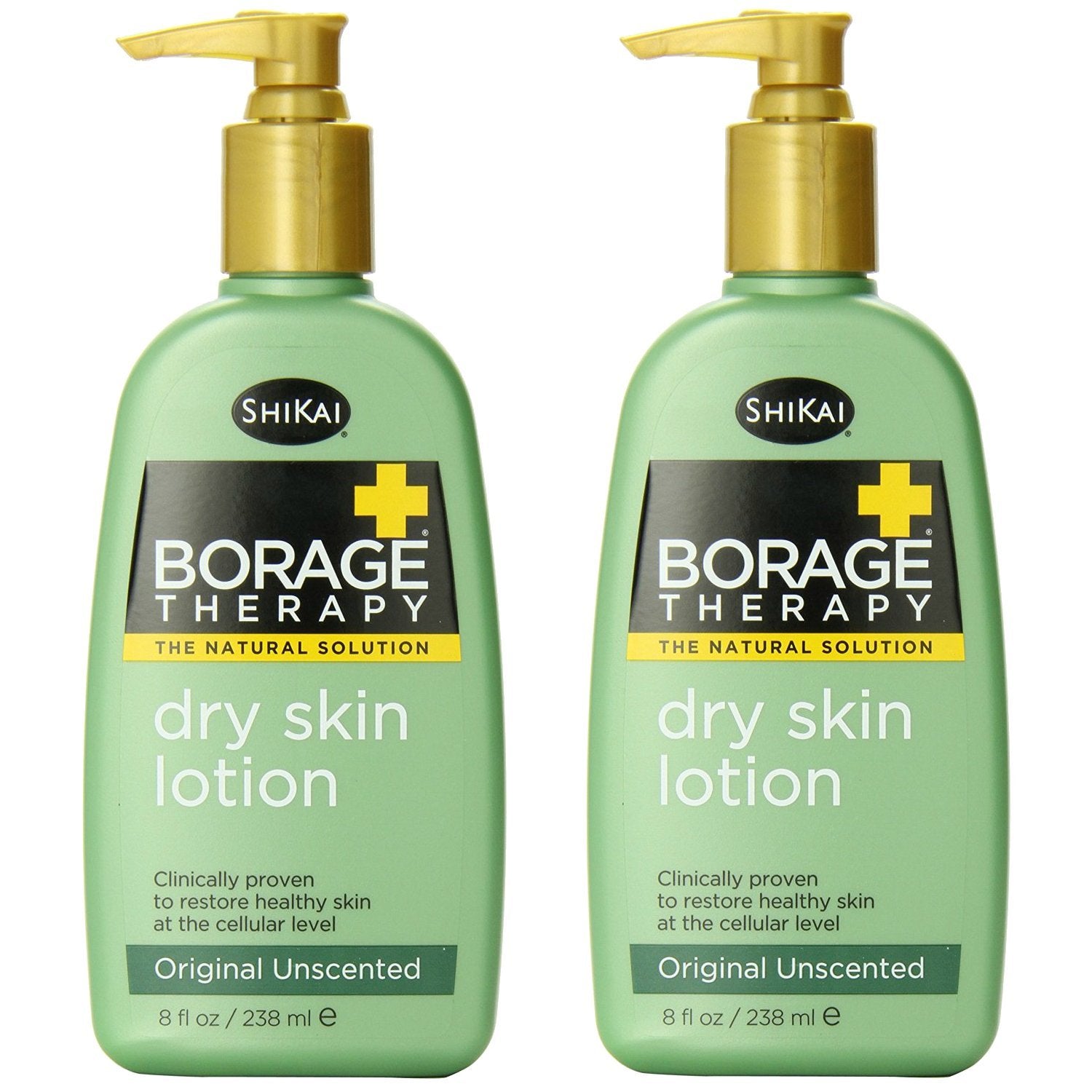 ShiKai Borage Therapy Lotion 8oz pack bottle provides hydration for dry skin.