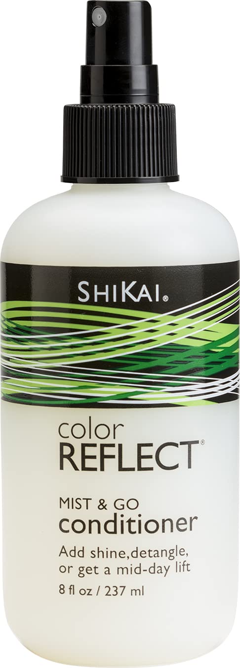 ShiKai Color Reflect Mist & Go spray bottle detangles and provides moisture for color-treated hair.
