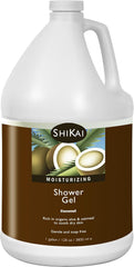ShiKai Daily Moisturizing Shower Gel bottle pours, hydrating skin during daily shower