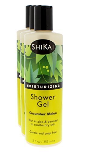 ShiKai Daily Moisturizing Shower Gel cucumber melon bottle with rich lather and hydration.
