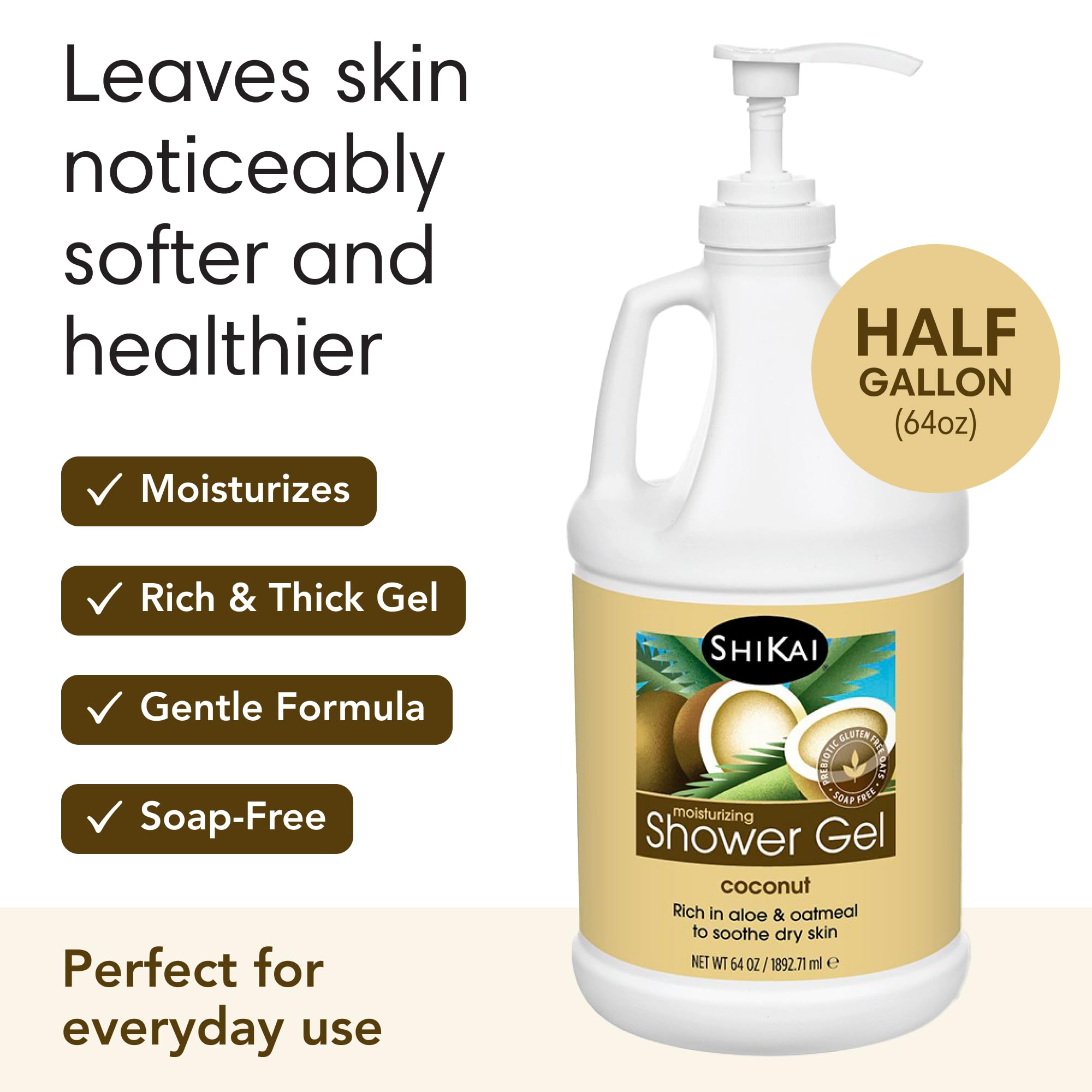 Cucumber melon scent capture with ShiKai shower gel freshness