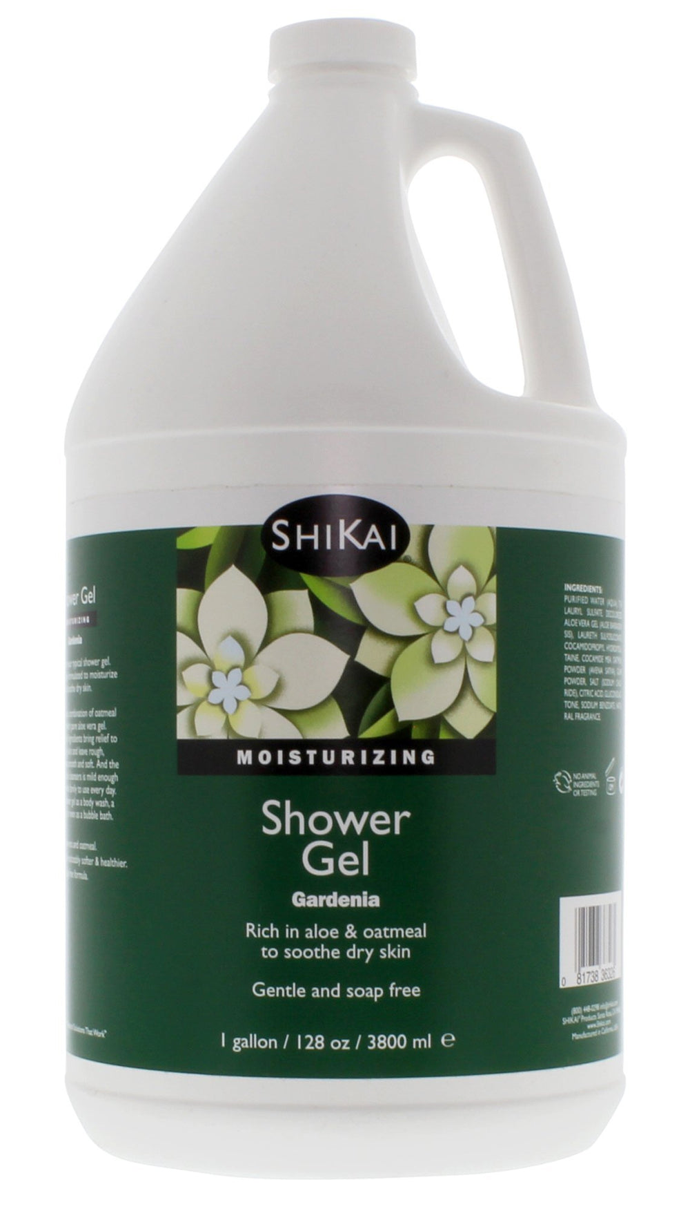 ShiKai Gardenia shower gel bottle highlighting daily moisturizing formula