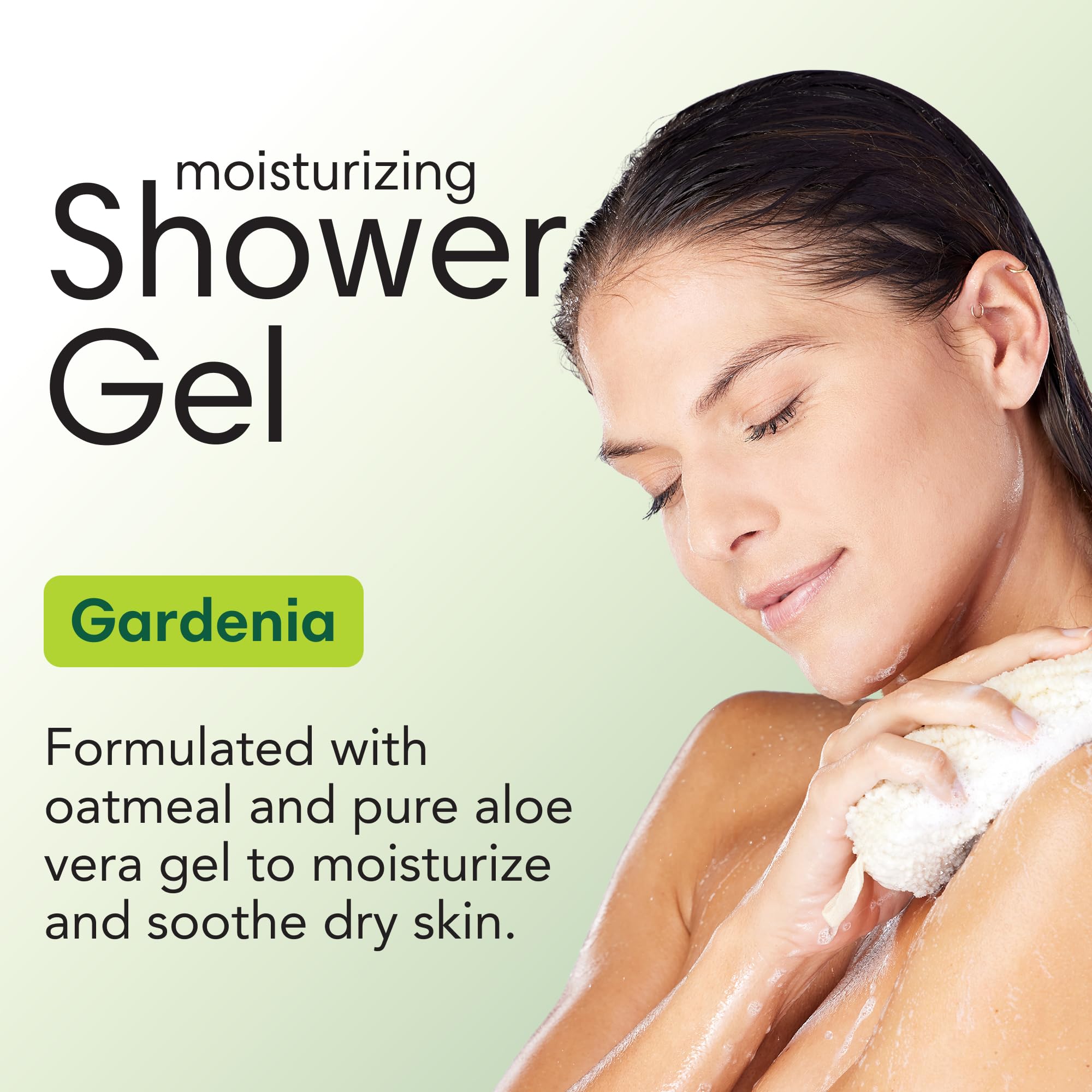 ShiKai Daily Moisturizing Shower Gel Gardenia rich lather for clean, hydrated skin.