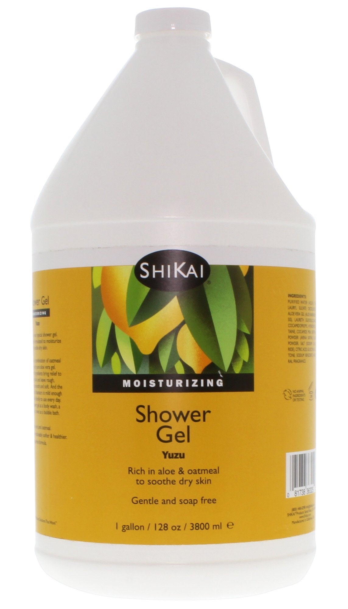 ShiKai Daily Moisturizing Shower Gel Yuzu bottle front shows a hydrating, gentle cleanse