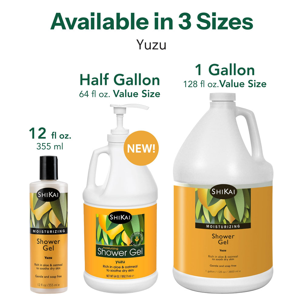 ShiKai Yuzu oatmeal detail highlights soothing oats in the formula