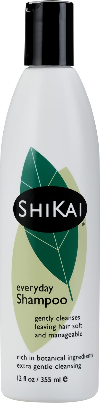 ShiKai Everyday Gentle Shampoo bottle demonstrates gentle cleansing with aloe vera for balanced, shiny hair.