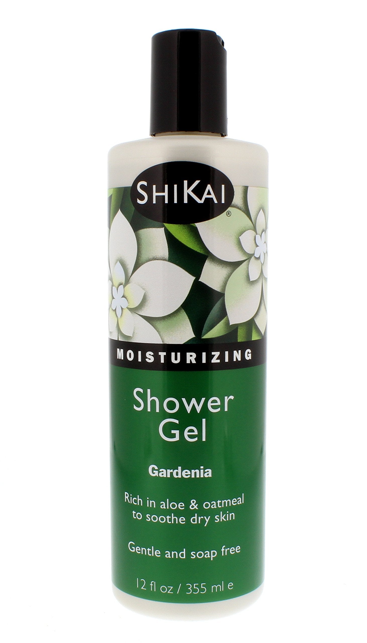ShiKai gardenia scented shower gel bottle delivers a delicate fragrance.