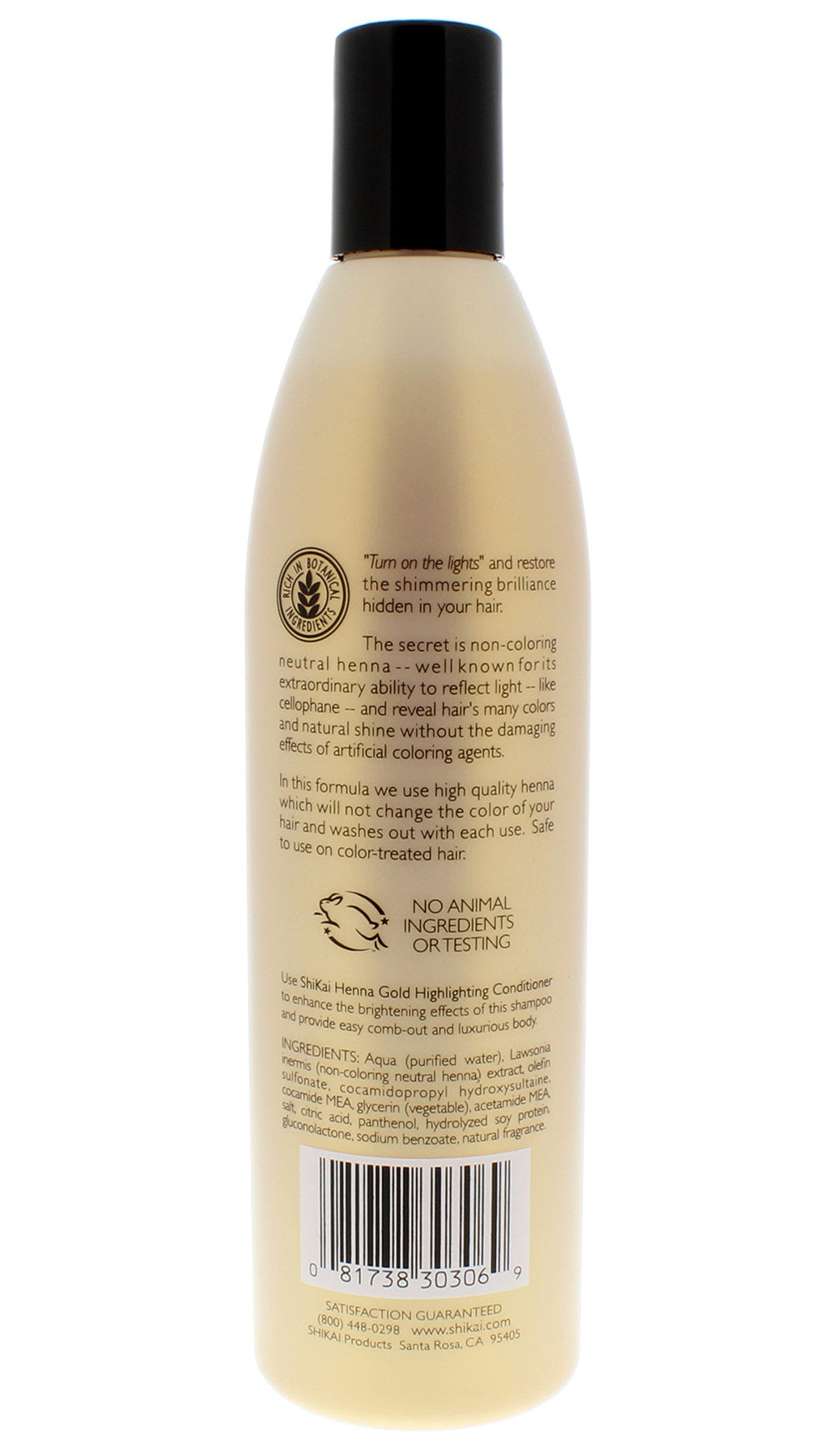 ShiKai Henna Gold foamy lather demonstrates gentle cleansing
