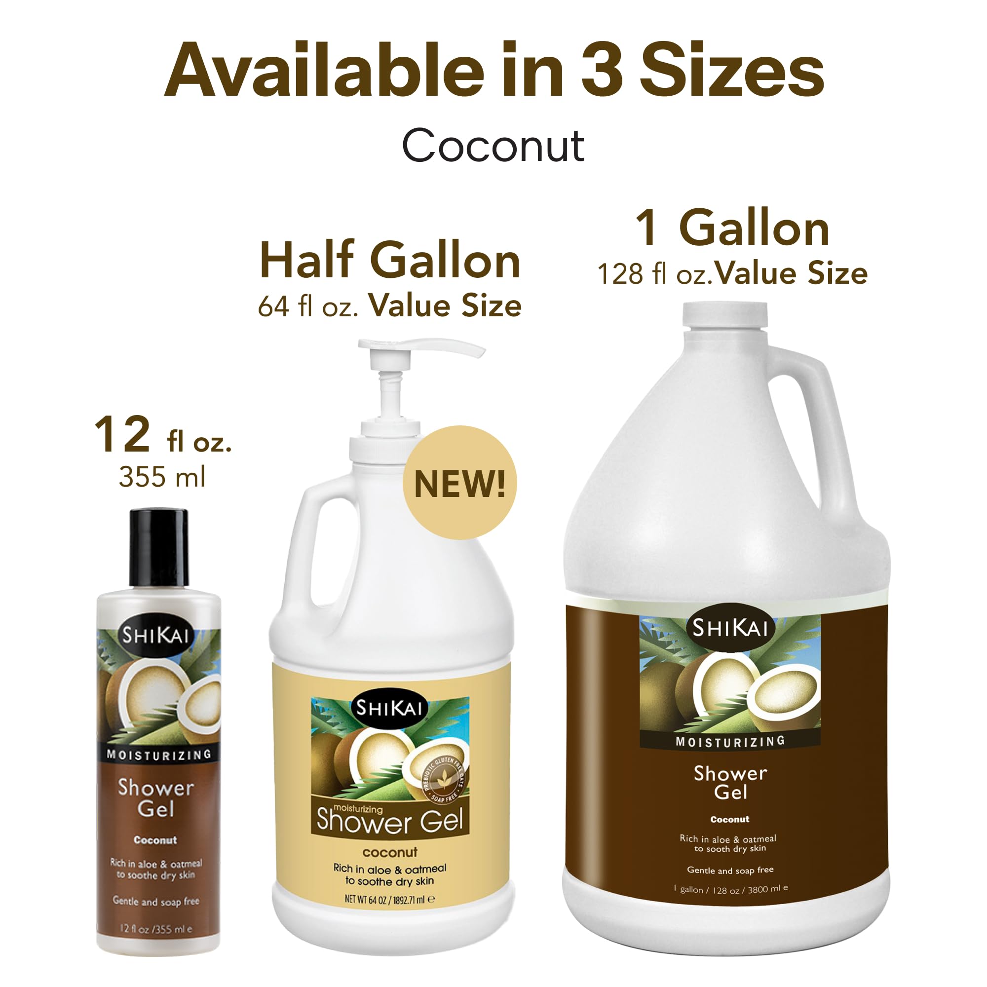 Two-pack ShiKai shower gel on bathroom shelf