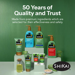 ShiKai Tea Tree Shampoo foamy lather ready to cleanse scalp and hair