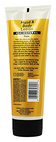 ShiKai Yuzu lotion pour demonstrates easy, mess-free application.