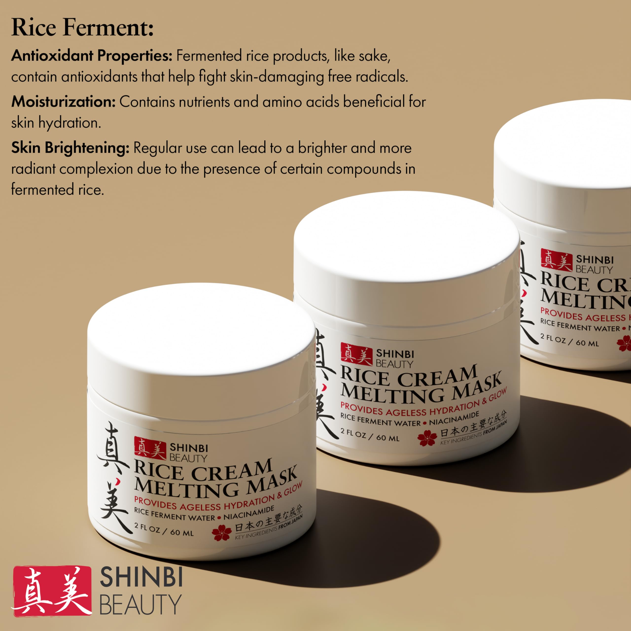 Creamy mask spreads smoothly on skin during application.