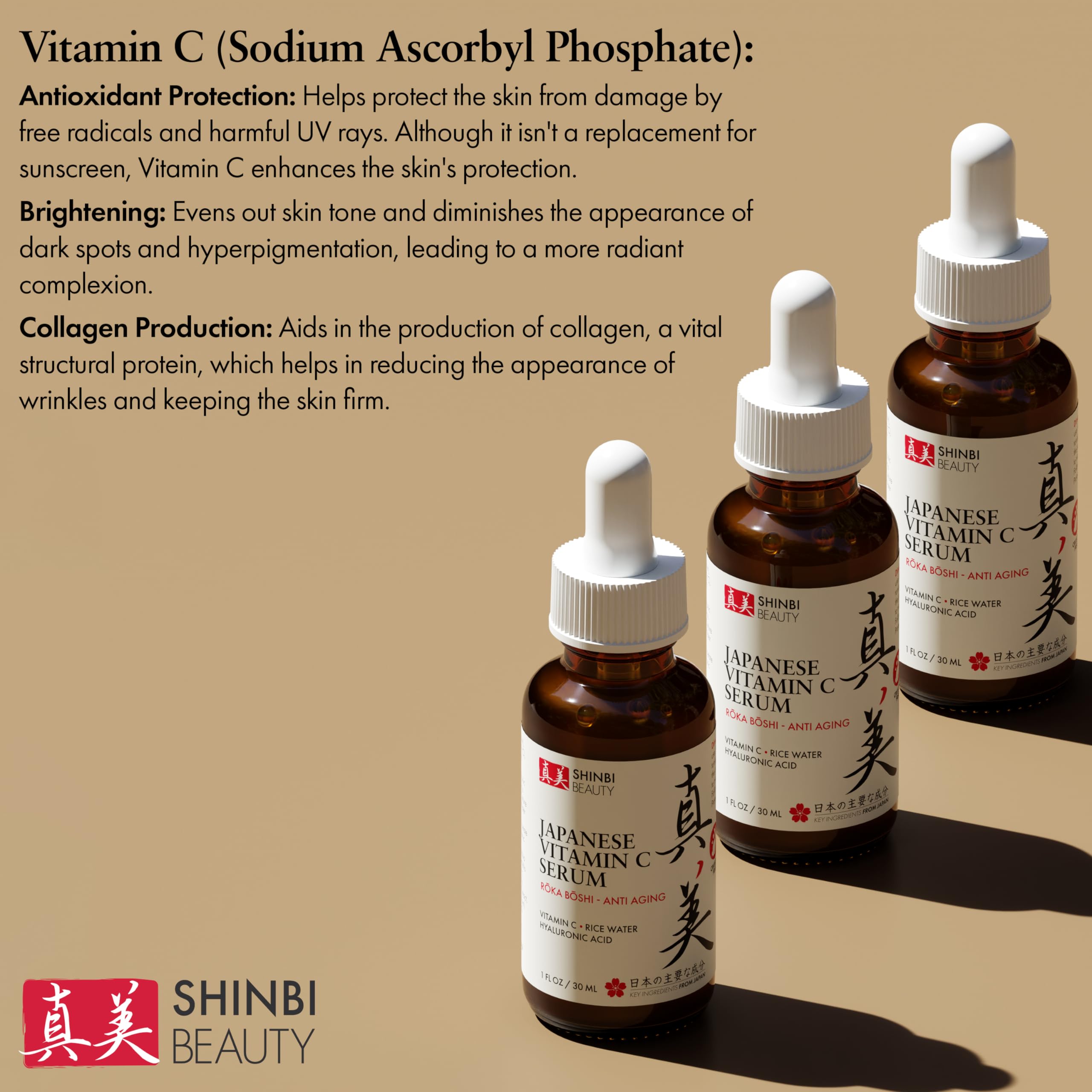 Shinbi Beauty serum texture closeup, smooth and lightweight consistency.