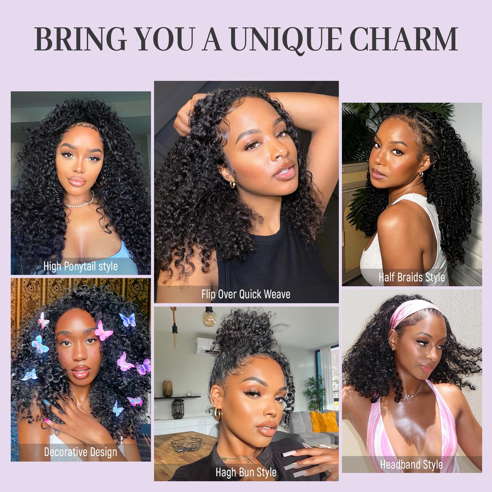 ShineKiss curl texture close-up shows natural bounce and blend