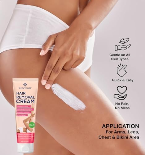ShineMore skin after use close-up highlighting hydrated, softened skin.