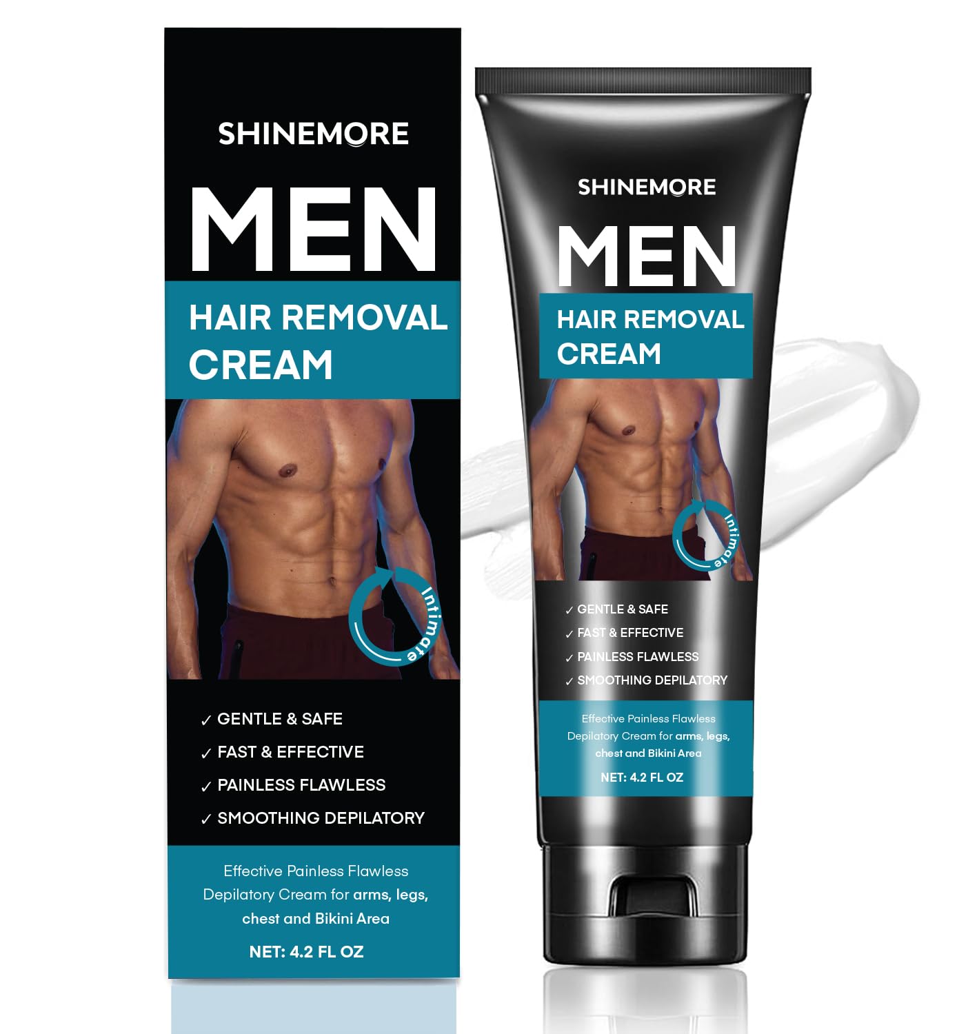 ShineMore travel size 4.2 oz tube fits a gym bag.