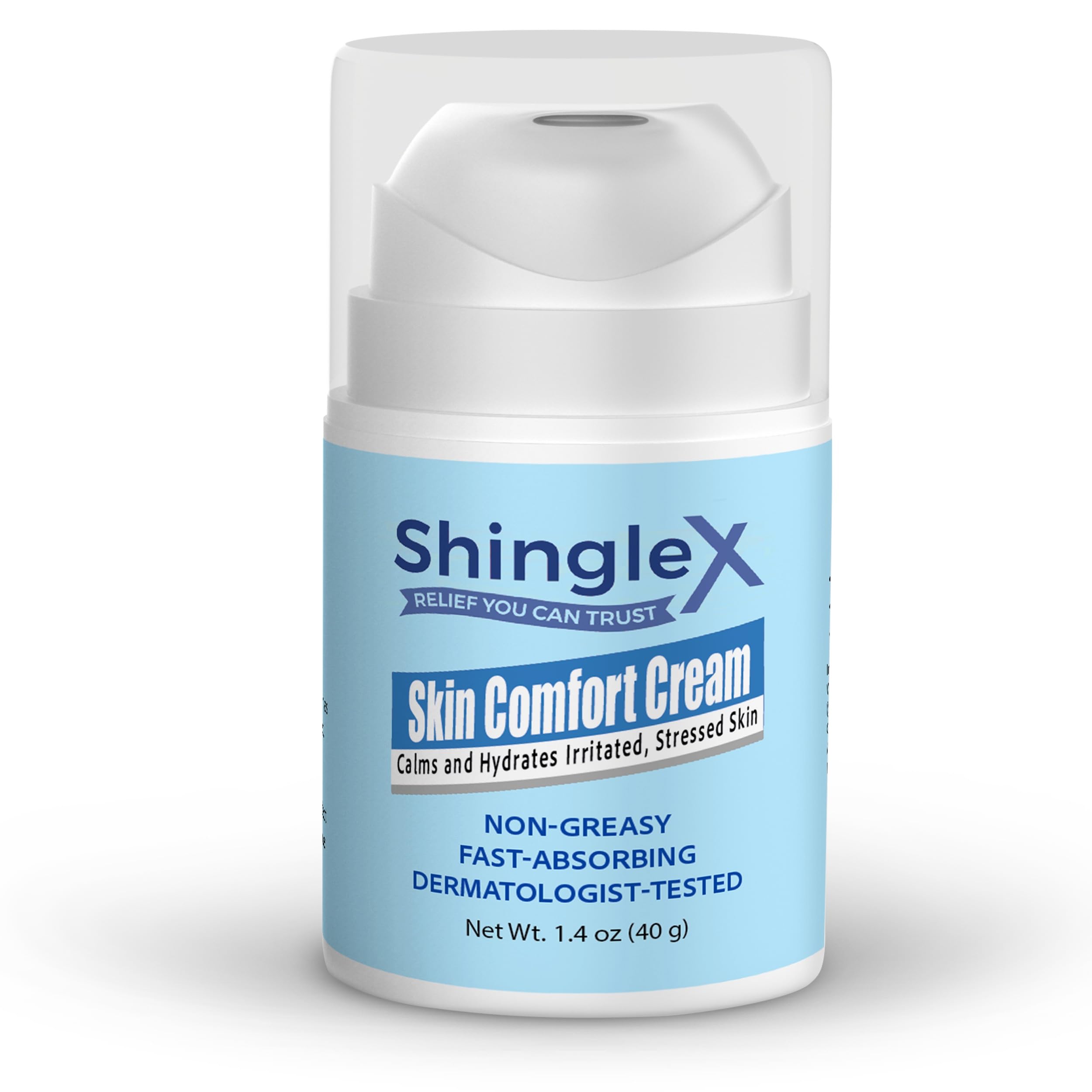 ShingleX Skin Cream jar front view for daily soothing hydration.