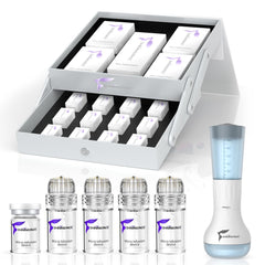 Shining Face micro-needle roller close-up for gentle at home skin stimulation and serum absorption