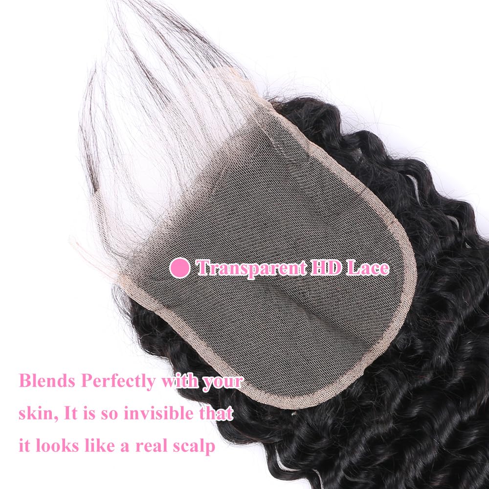 Shining Girl 150% density closure for a fuller, voluminous look.
