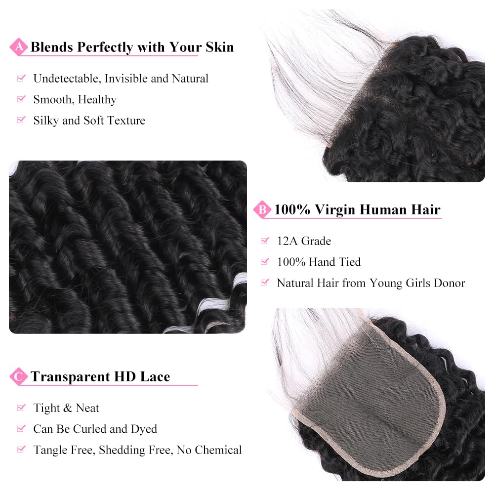 Shining Girl closure natural hairline with baby hair detail for realism.